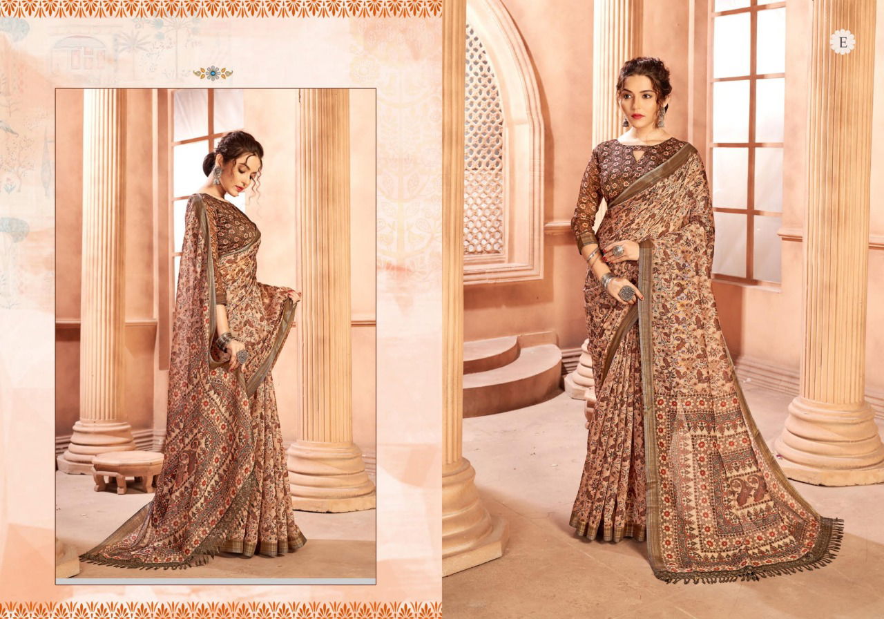 Ynf Divyana Cotton Digital Printed Exclusive Wear Cotton Designer Saree Collection